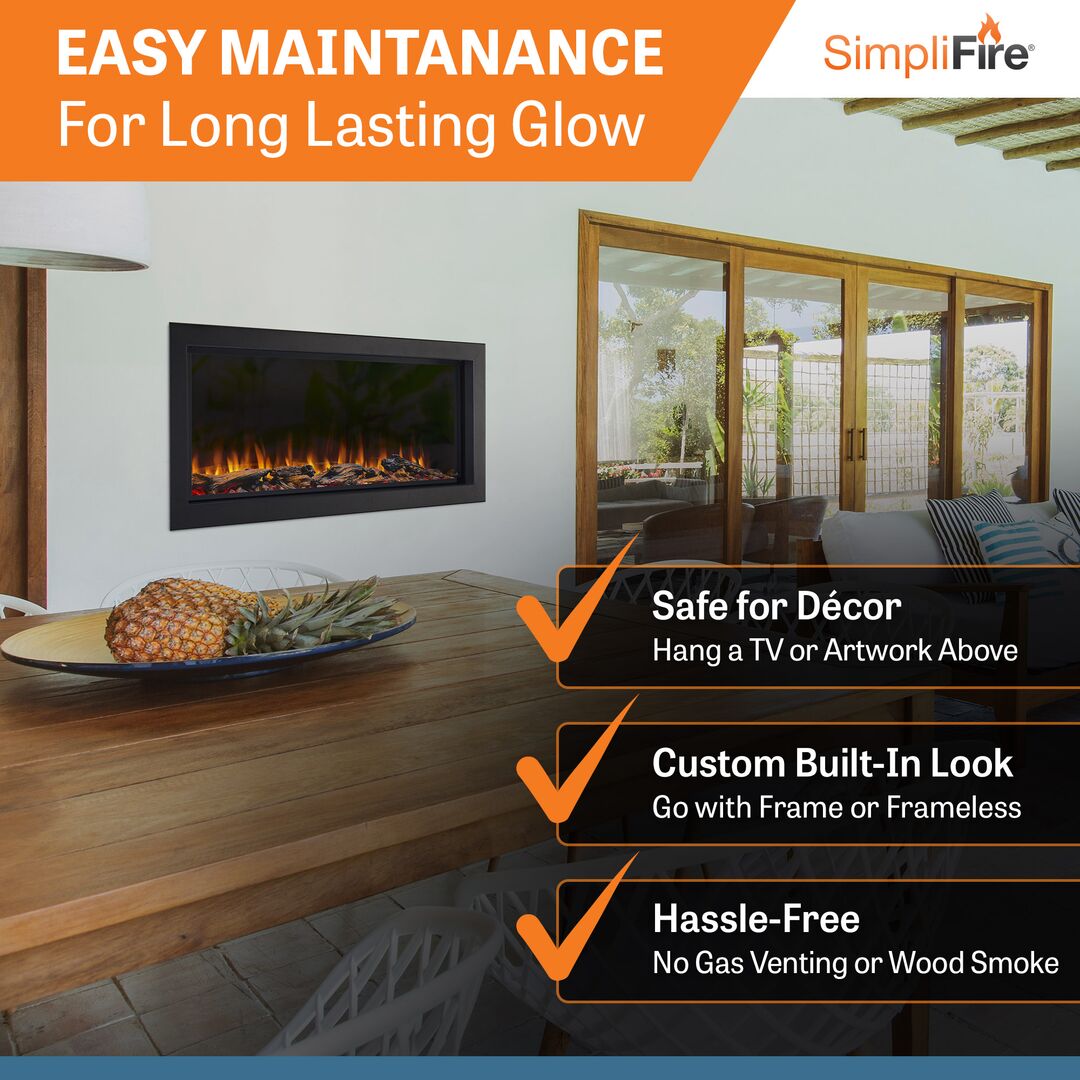 SimpliFire Forum Outdoor Electric Fireplace