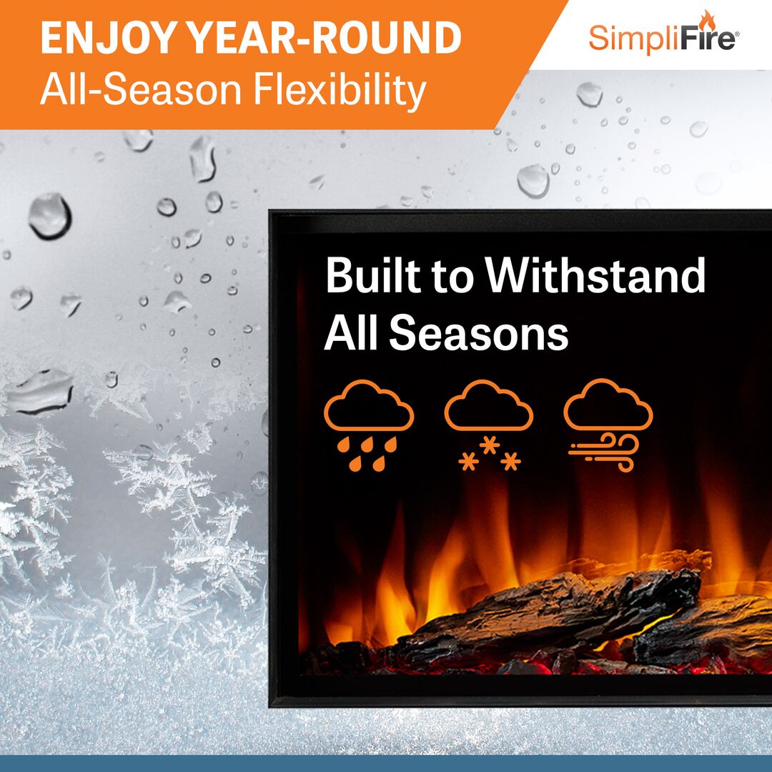 SimpliFire Forum Outdoor Electric Fireplace