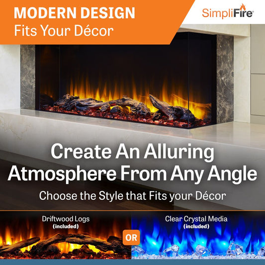 SimpliFire Scion Trinity Electric Fireplace