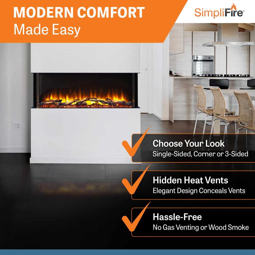 SimpliFire Scion Trinity Electric Fireplace