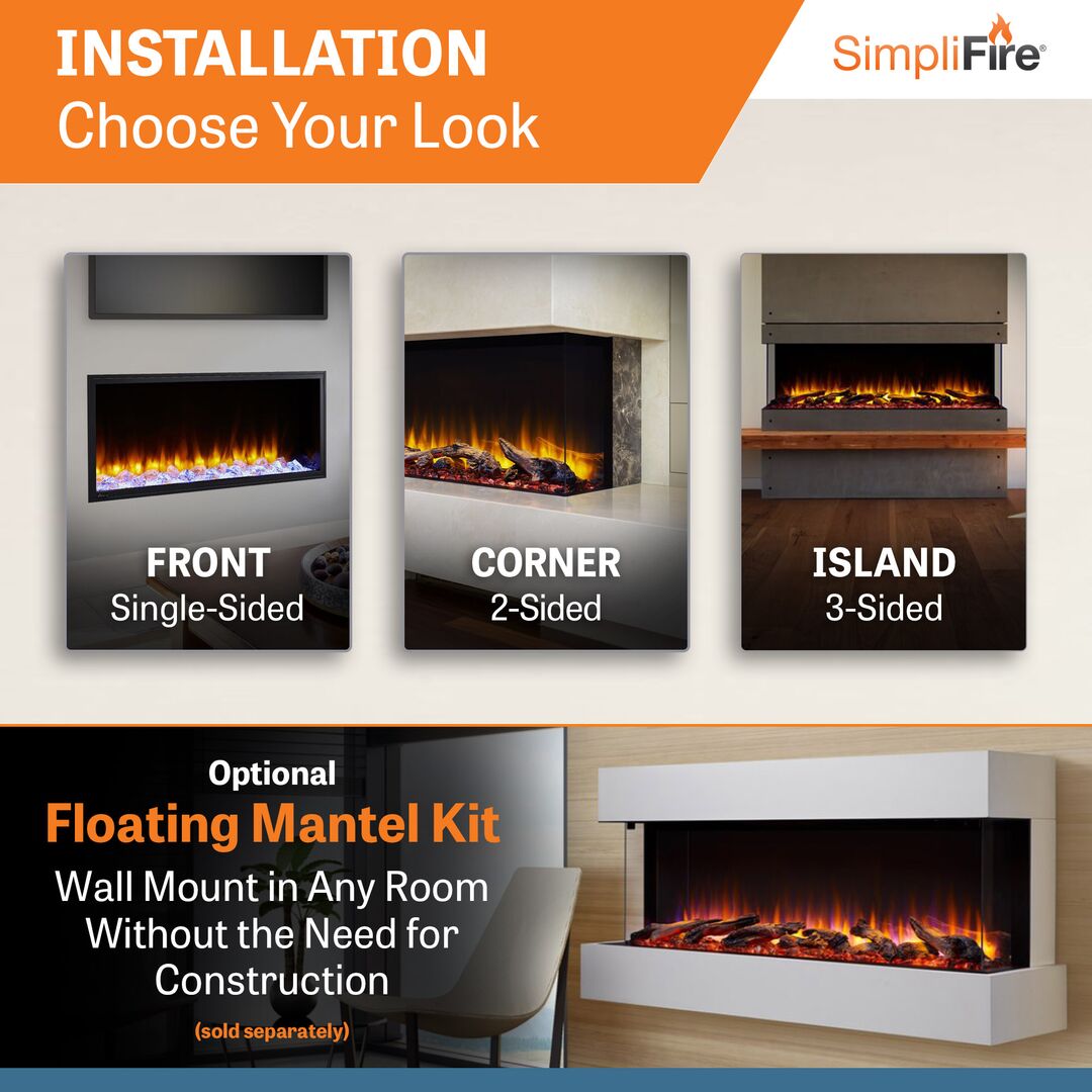 SimpliFire Scion Trinity Electric Fireplace