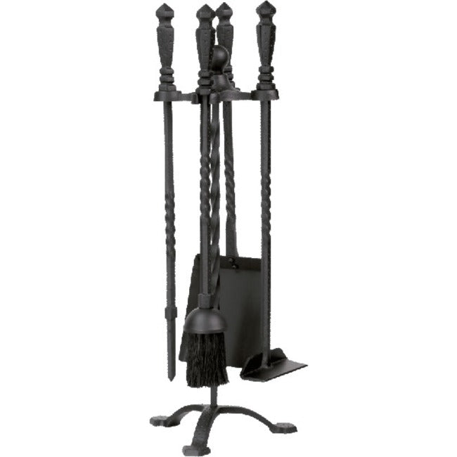 Steel 5 Piece Wrought Iron Stove Fireset