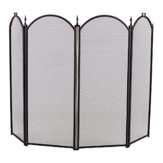 52" Steel 4 Fold Arched Screen