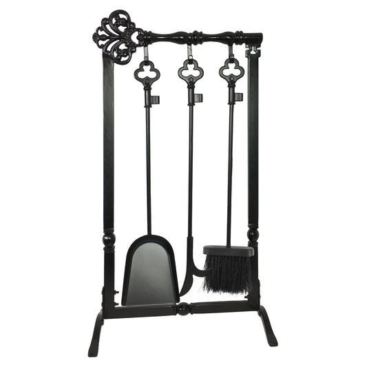 Cast Iron 4 Piece Fireset