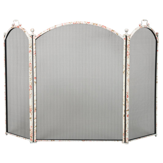 52" Steel 3 Fold Arched Screen