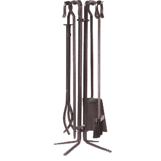 5 Piece Wrought Iron Fireset