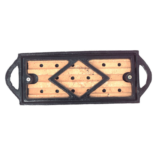 10 1/2" Soap Stone & Cast Iron Fire Starter with Soapstone