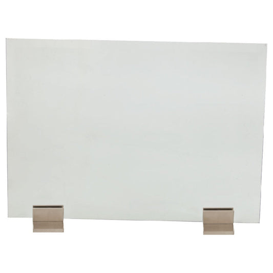 4" Steel Pair of Glass Screen Bases (Glass Not Included)