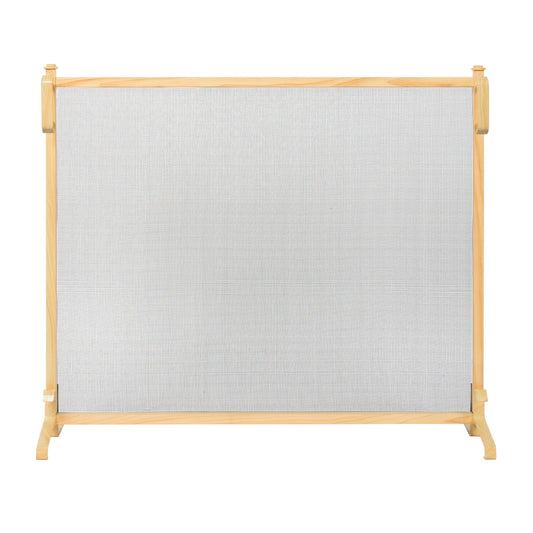 39" Steel Wood Grain Panel Screen