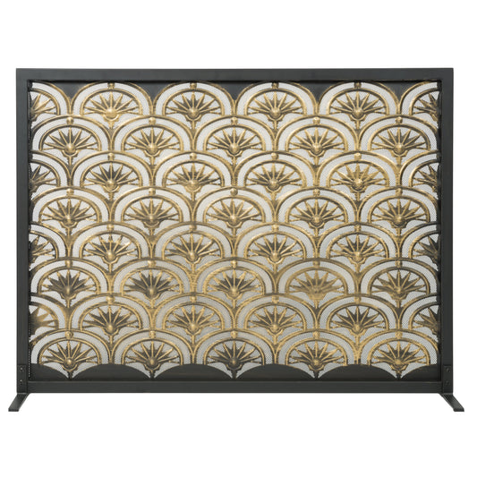 44" Steel Fan Design Panel Screen