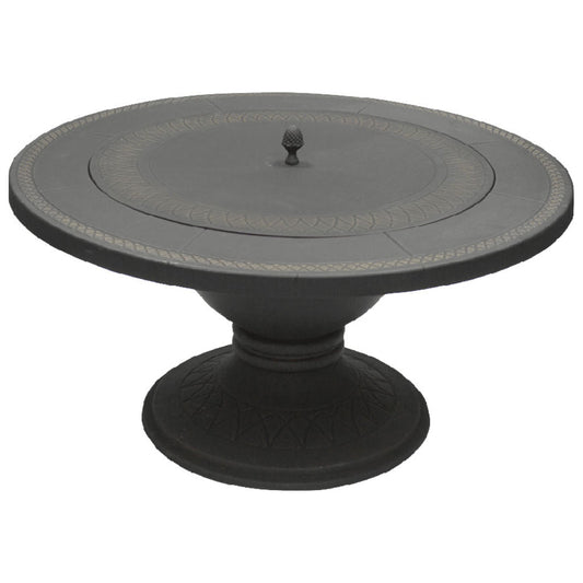 42" Dia Cast Iron & Cast Aluminum Table Top Wood Burning Fire Pit