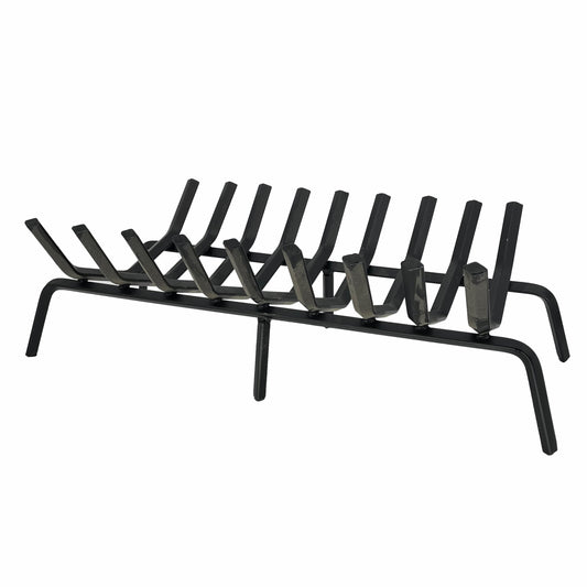 32 1/2" Steel 1 1/8" Diamond Steel Stock, 9 Bar, Rectangular Style Grate