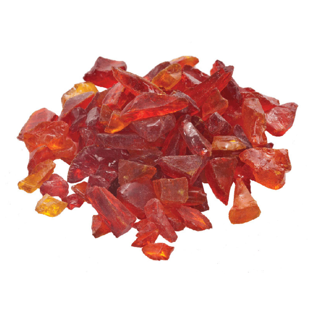 Tempered Glass Fire Glass 1/2" - 3/4" Size