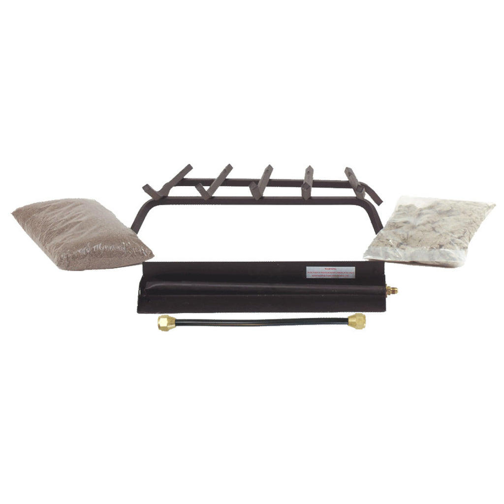24" Steel Gas Log Kit