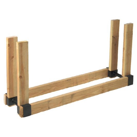 13" Steel Pair of Log Brackets