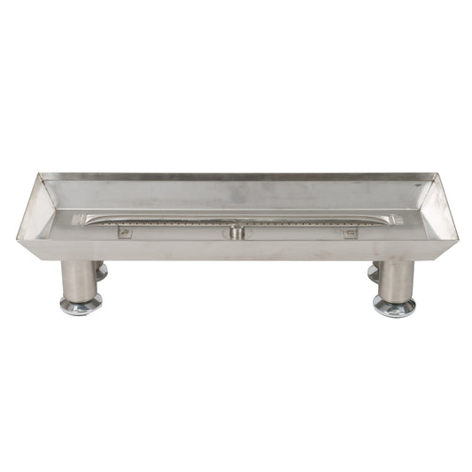 18" Stainless Steel Burner Pan with Straight Burner
