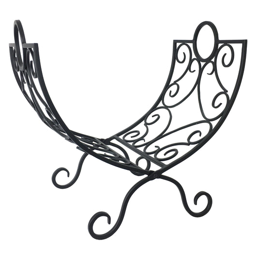 22" Steel Wrought Iron Log Holder