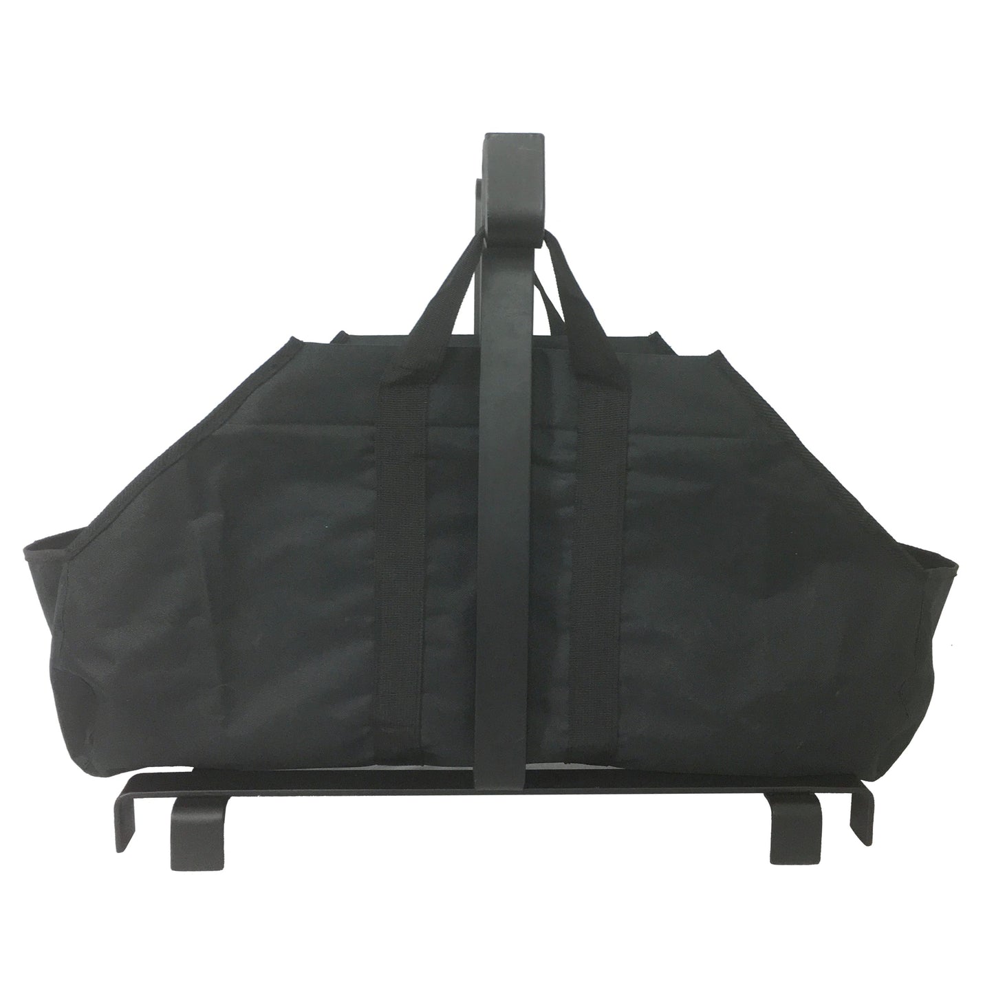 23 1/2" Steel and Canvas Wrought Iron Log Holder