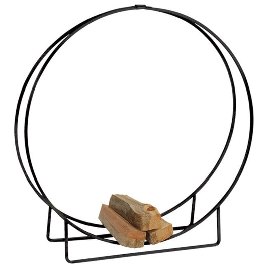 Black Steel Log Hoop