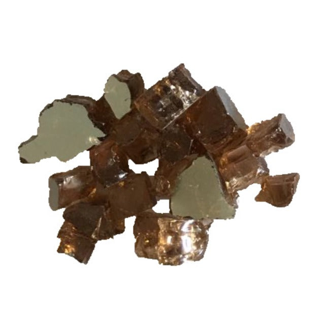 Tempered Glass Reflective Fire Glass 1/2" Size