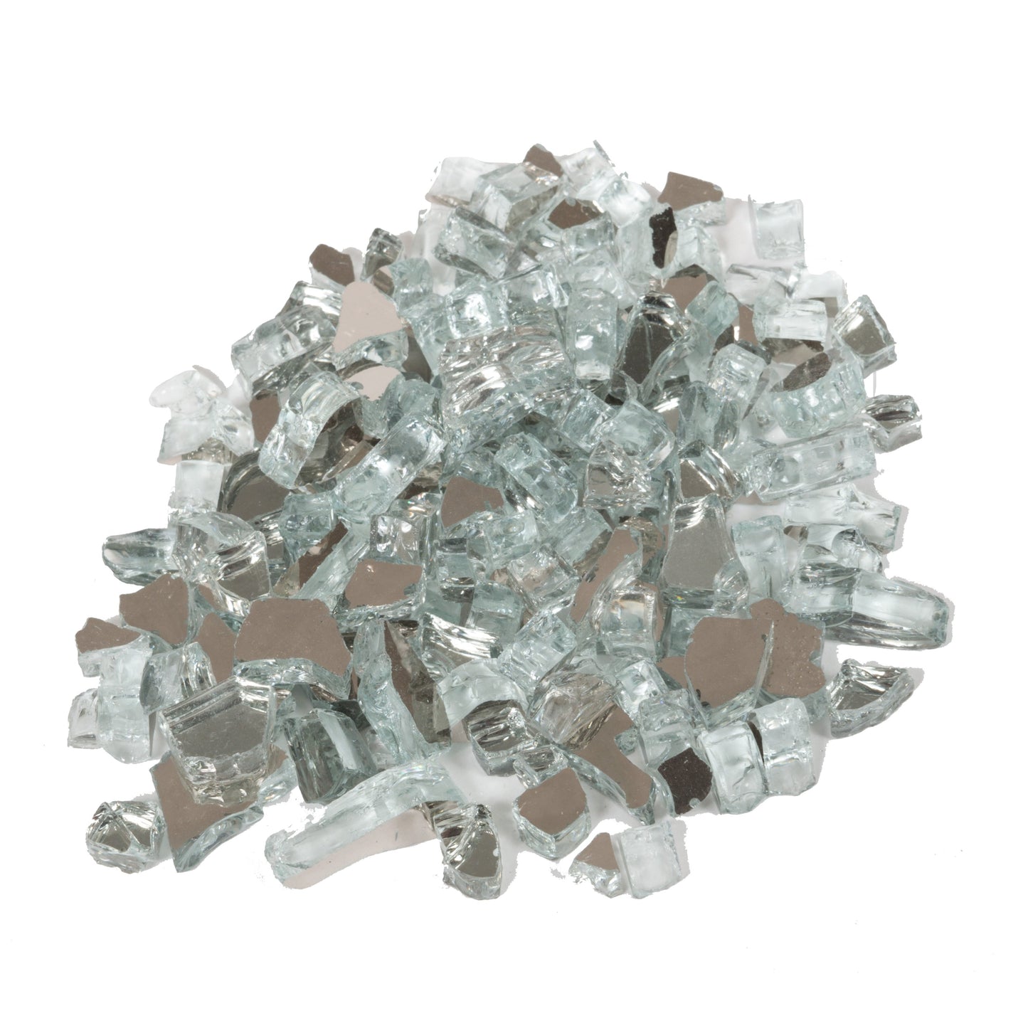 Tempered Glass Reflective Fire Glass 1/2" Size