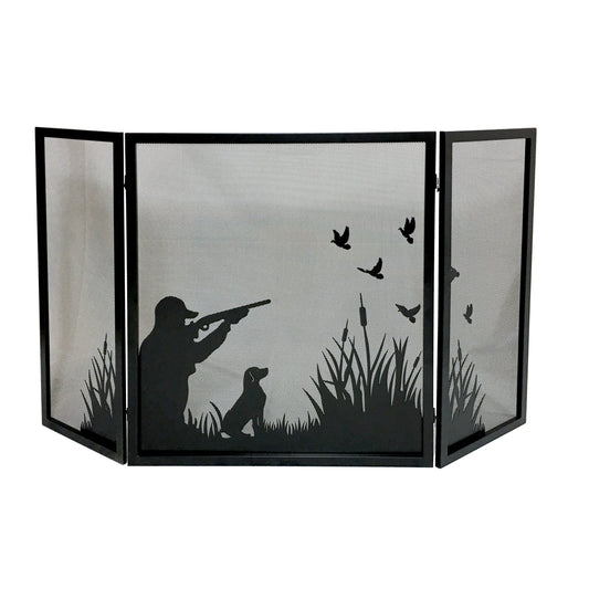 57 3/4" Steel 3 Fold Screen