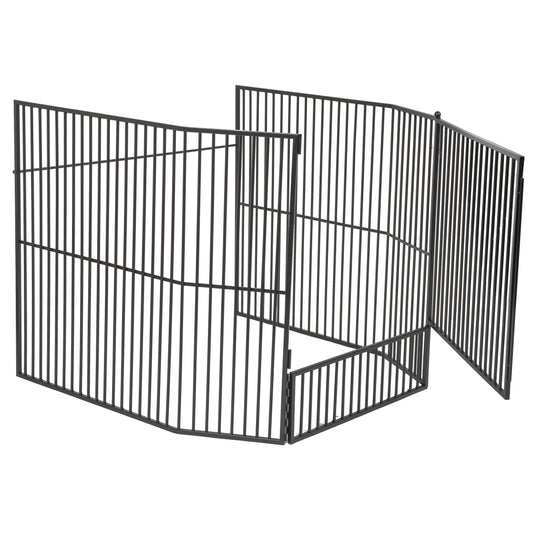 45 Steel Stove Guard Screen with Door