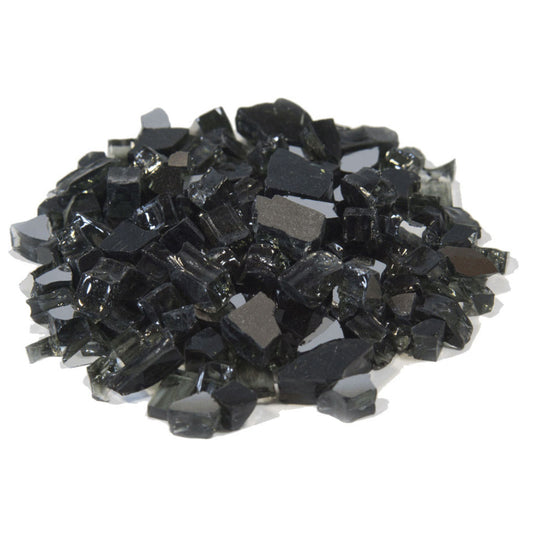 Tempered Glass Reflective Fire Glass 1/4" Size