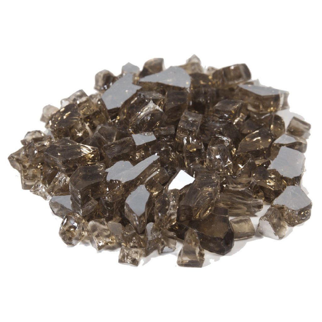 Tempered Glass Reflective Fire Glass 1/4" Size