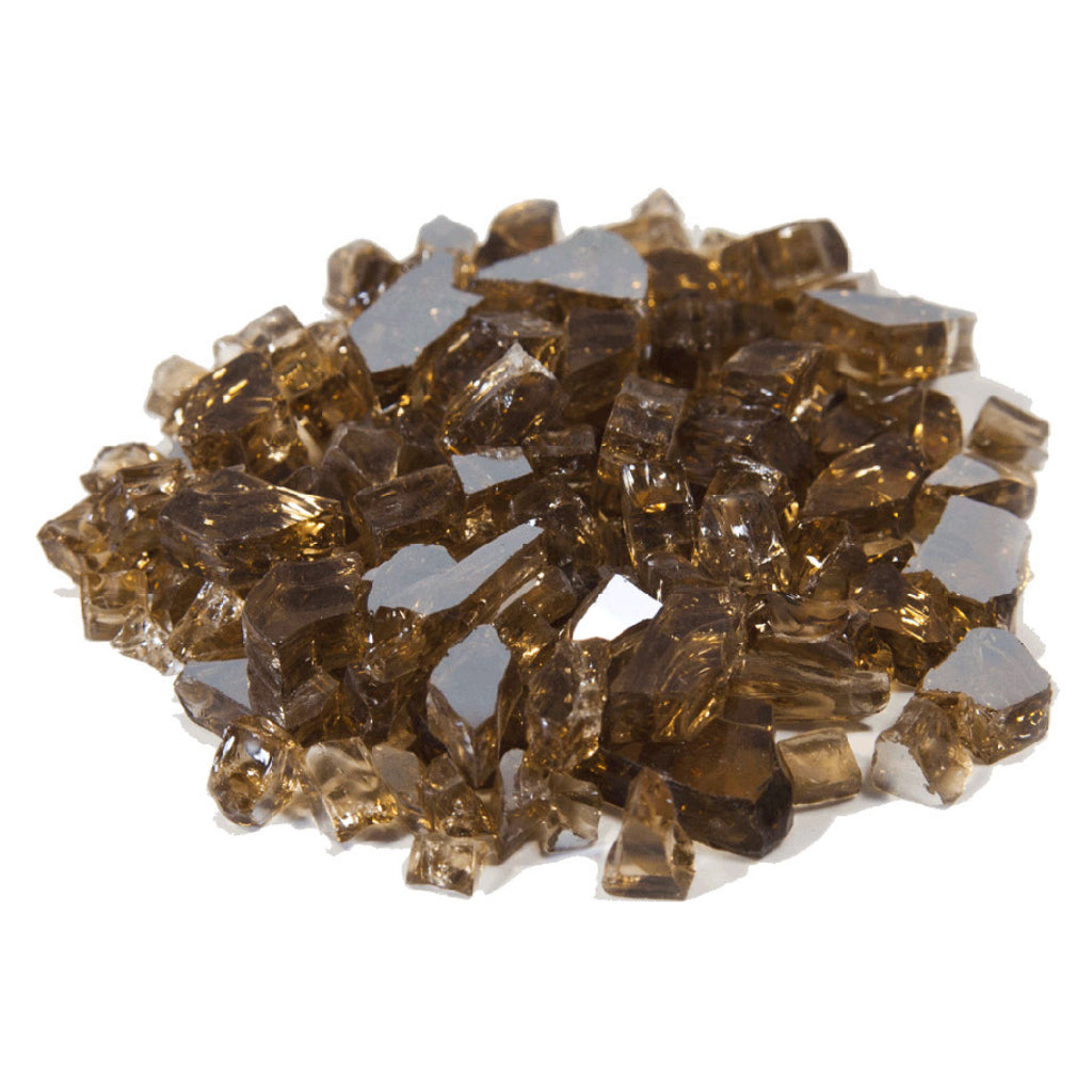 Tempered Glass Reflective Fire Glass 1/4" Size
