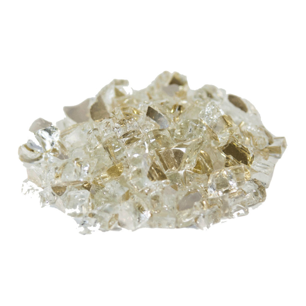 Tempered Glass Reflective Fire Glass 1/4" Size