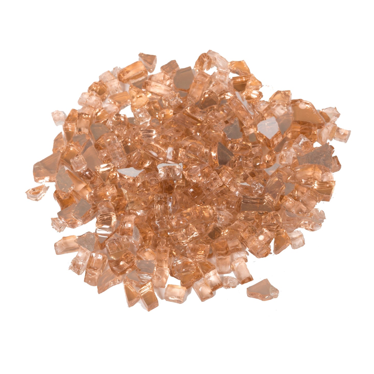 Tempered Glass Reflective Fire Glass 1/4" Size