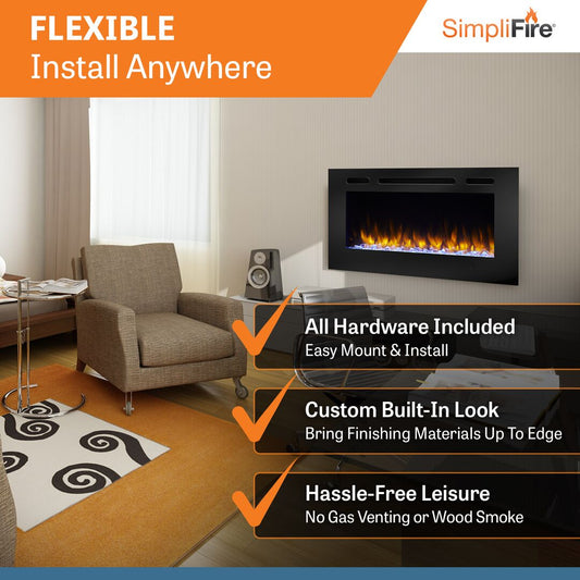 SimpliFire Allusion Electric Fireplace