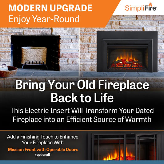 SimpliFire Electric Fireplace Insert