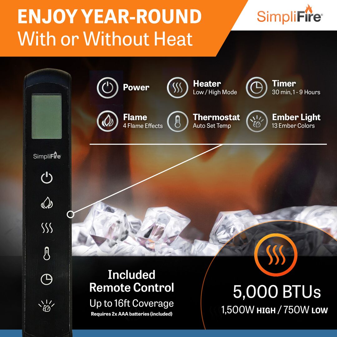 SimpliFire Scion Electric Fireplace