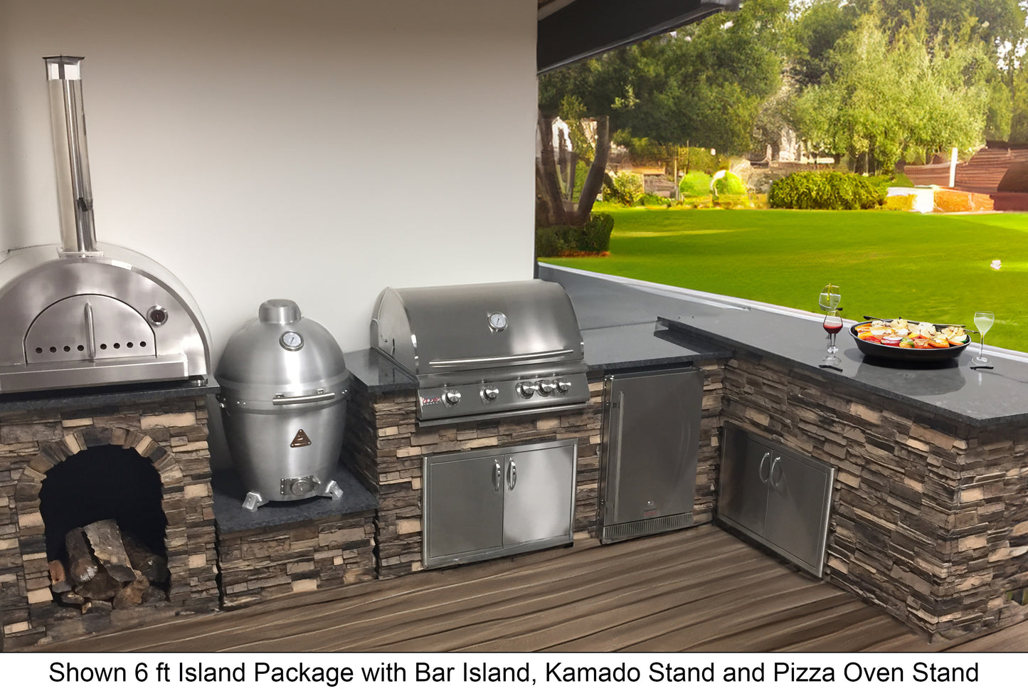 TRU Pizza Island Stand