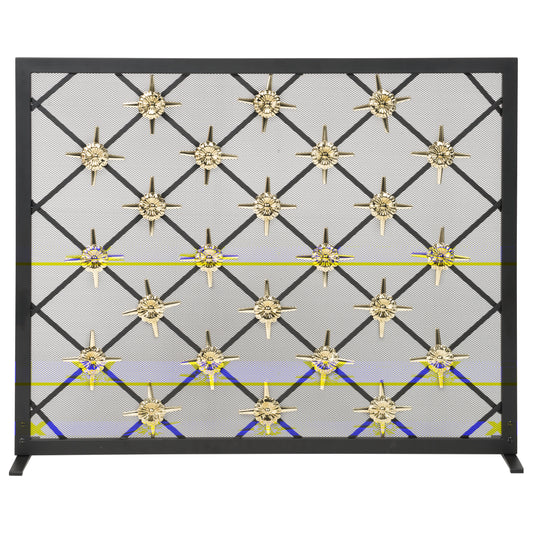 39" Steel Star Design Panel Screen