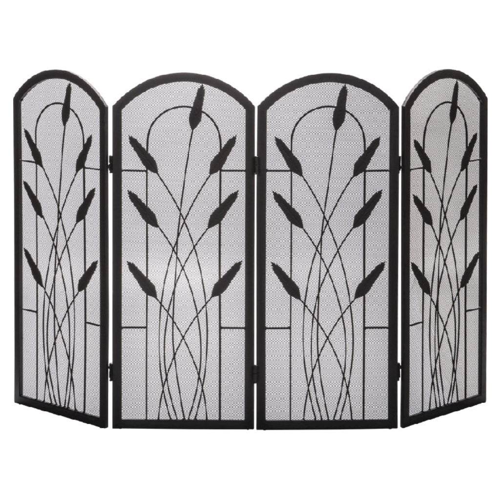 48" Steel 4 Fold Arched Screen