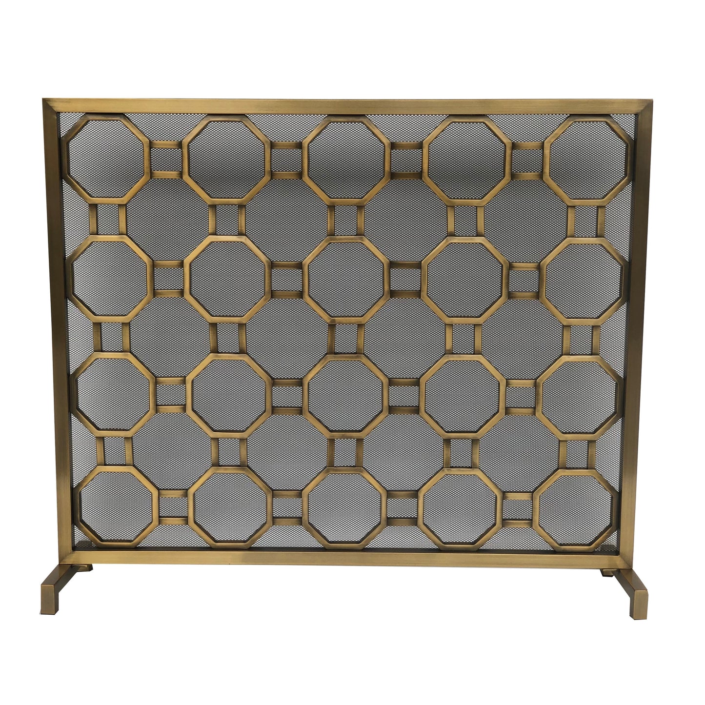 40" Steel Panel Screen with Circle Pattern Design