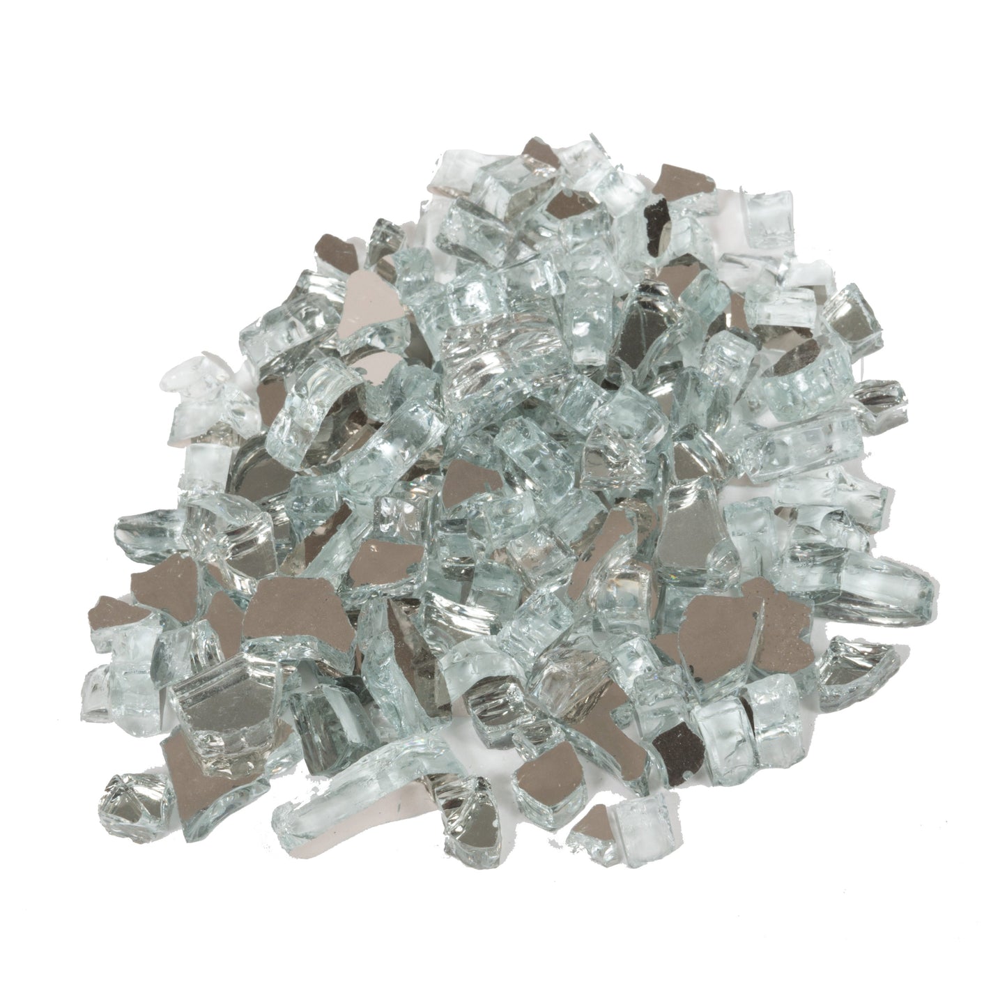 Tempered Glass Reflective Fire Glass 1/4" Size